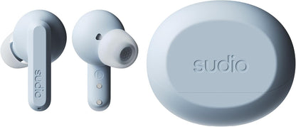 Sudio A3Pro Steel Blue - The All-Day Noise Cancelling Earbuds Balanced Listening Experience, Microphones, Multi-Point Bluetooth Connection, Bluetooth 5.4, IPX4