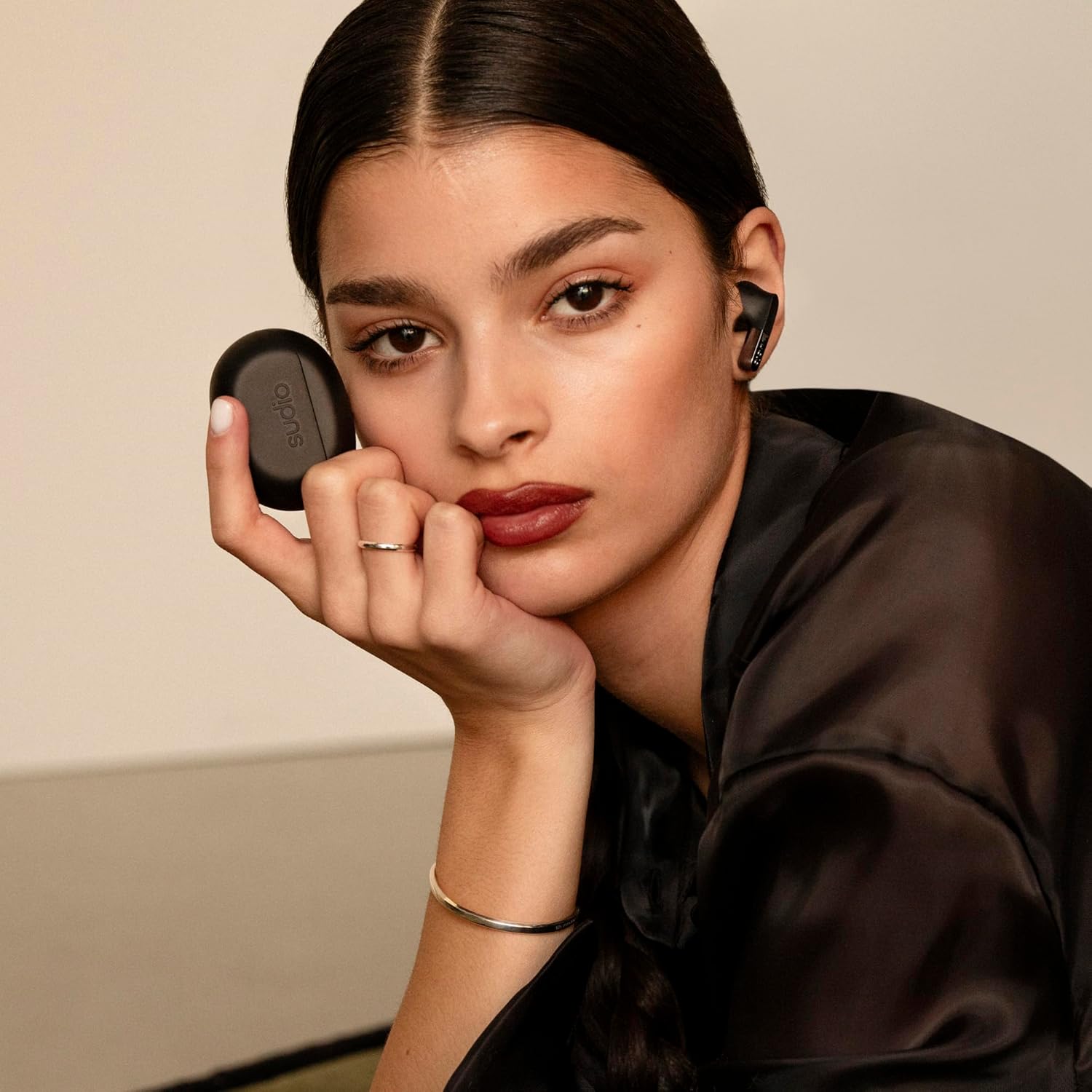 Sudio N3Pro Midnight Black - The Day-to-Night Noise Cancelling Earbuds. Active Noise Cancellation (35dB), 5.5 Hours Playing Time, IPX4, Microphone to Take Calls, Bluetooth 5.4