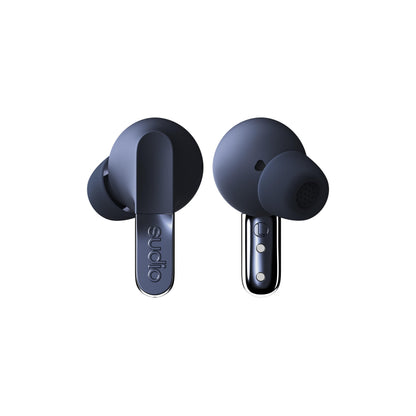 Sudio N3Pro Steel Blue - the Day-to-Night Noise Cancelling Earbuds. Active Noise Cancellation (35dB), 5.5 Hours Playing Time, IPX4, Microphone to Take Calls, Bluetooth 5.4