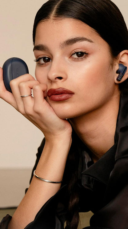 Sudio N3Pro Steel Blue - the Day-to-Night Noise Cancelling Earbuds. Active Noise Cancellation (35dB), 5.5 Hours Playing Time, IPX4, Microphone to Take Calls, Bluetooth 5.4