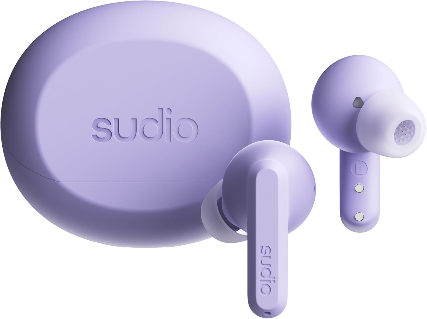 Sudio A3Pro Purple Fog - The All-Day Noise Cancelling Earbuds Balanced Listening Experience, Microphones, Multi-Point Bluetooth Connection, Bluetooth 5.4, IPX4