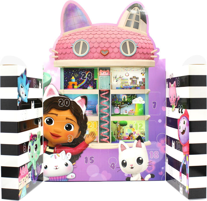 Joytoy Gabby's Dollhouse Advent Calendar with Jewellery and Hair Accessories - 28 x 7 x 40 cm