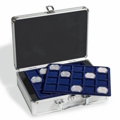 coin case for 144 2-€uro coins in capsules, incl. 6 coin trays
