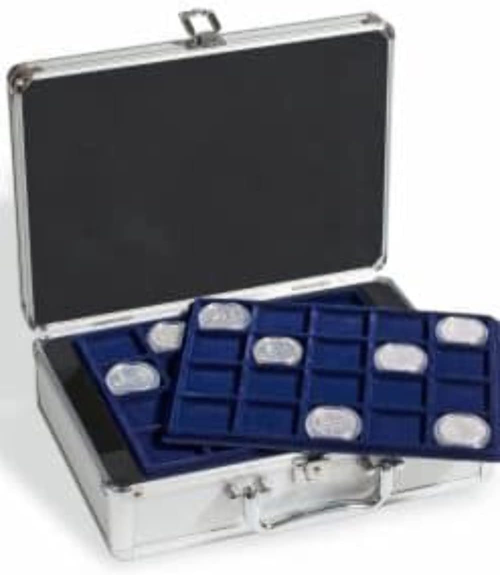 coin case for 144 2-€uro coins in capsules, incl. 6 coin trays