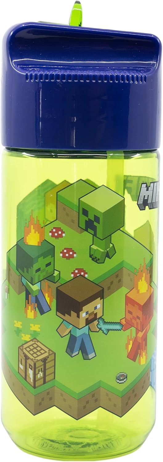 Stor ECOZEN HIDRO WASSERFLASCHE FÜR KINDER 430ML | MINECRAFT