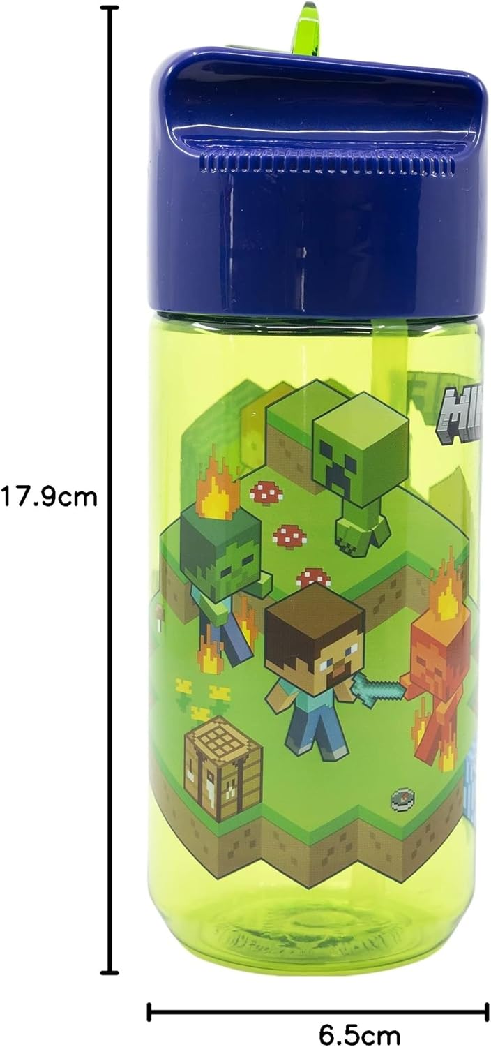 Stor ECOZEN HIDRO WASSERFLASCHE FÜR KINDER 430ML | MINECRAFT