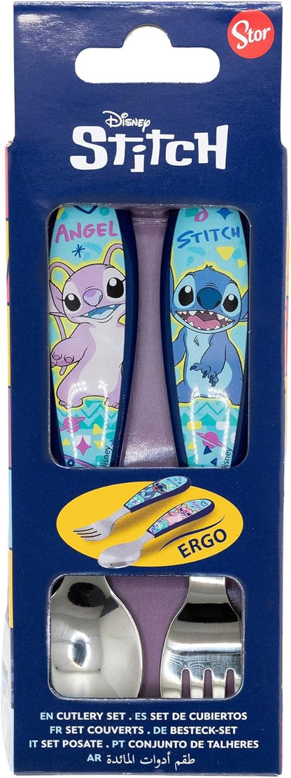 Stitch - Cutlery Set Stitch & Angel