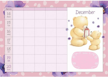 Carousel Worldwide, Forever Friends 2026 A4 Wall Calendar Planner