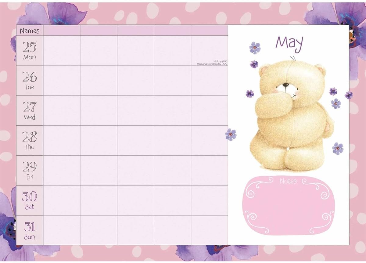 Carousel Worldwide, Forever Friends 2026 A4 Wall Calendar Planner