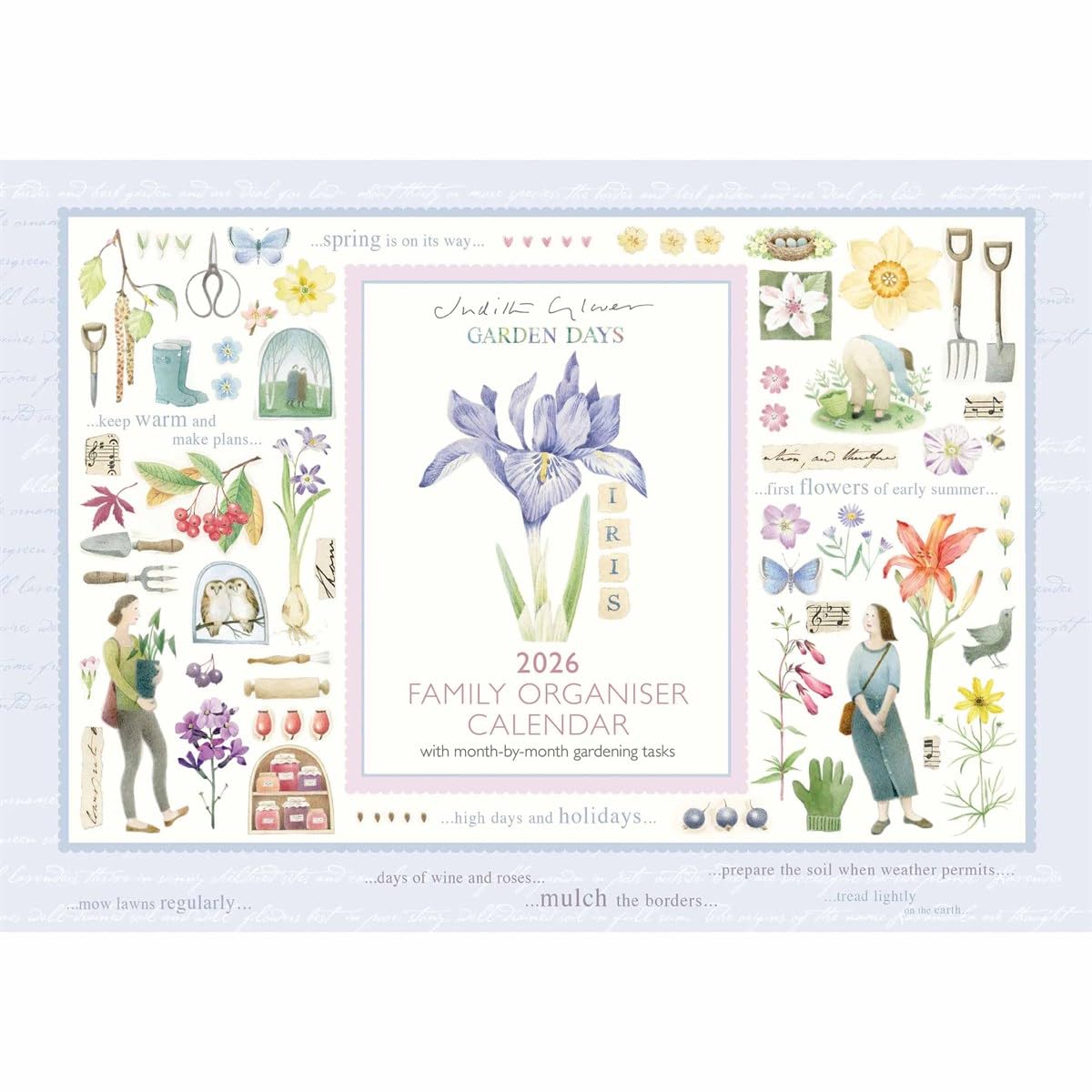 Carousel Worldwide, Garden Days 2026 A4 Wall Calendar Planner