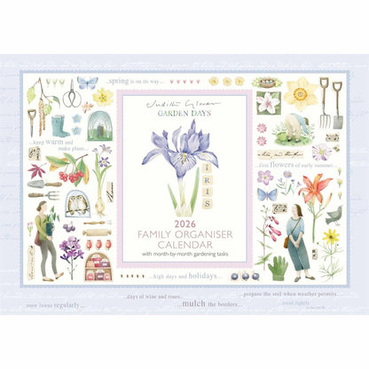 Carousel Worldwide, Garden Days 2026 A4 Wall Calendar Planner