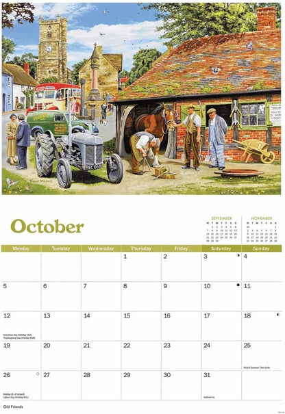 Carousel Worldwide, Golden Days Trevor Mitchell 2026 A4 Wall Calendar