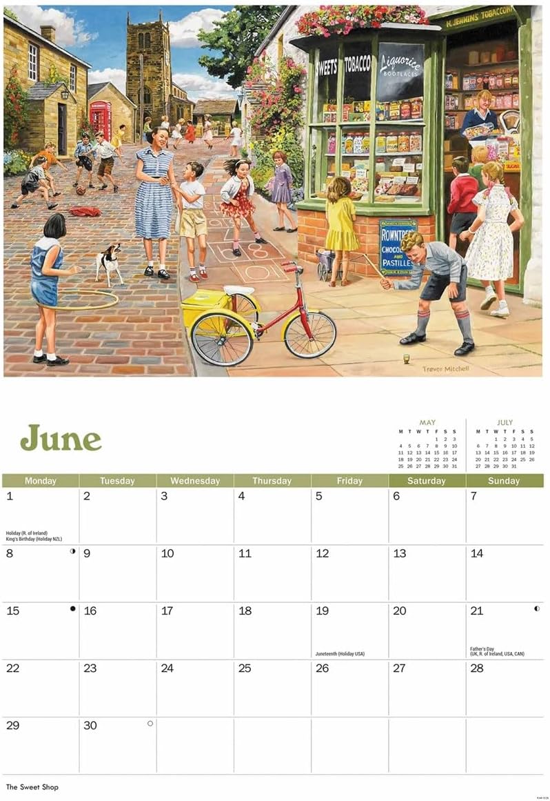 Carousel Worldwide, Golden Days Trevor Mitchell 2026 A4 Wall Calendar