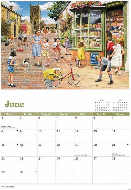 Carousel Worldwide, Golden Days Trevor Mitchell 2026 A4 Wall Calendar