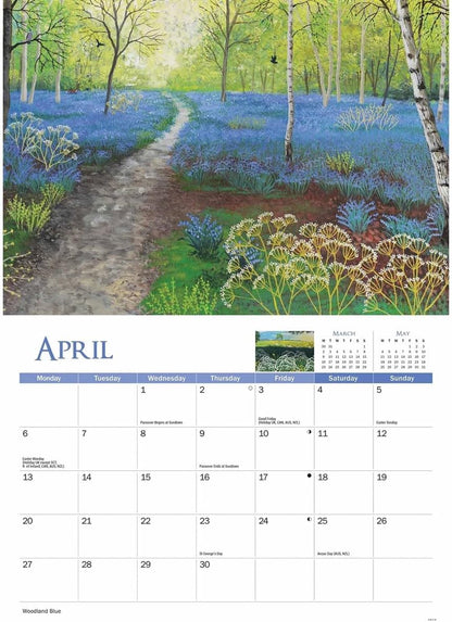 Carousel Worldwide, Country Year Jo Grundy 2026 A4 Wall Calendar