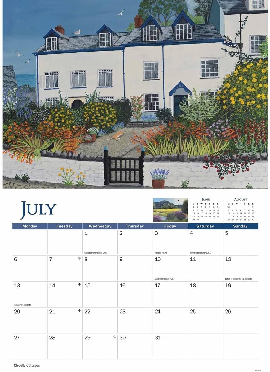Carousel Worldwide, Country Year Jo Grundy 2026 A4 Wall Calendar