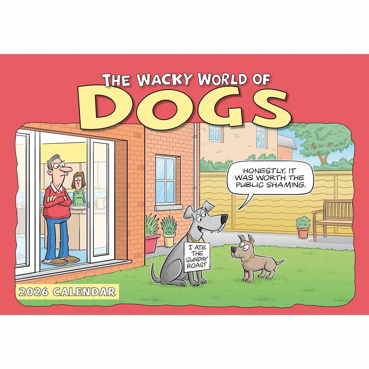 Carousel Worldwide, Wacky World of Dogs 2026 A4 Wall Calendar
