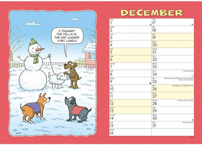 Carousel Worldwide, Wacky World of Dogs 2026 A4 Wall Calendar
