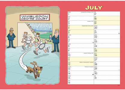 Carousel Worldwide, Wacky World of Dogs 2026 A4 Wall Calendar