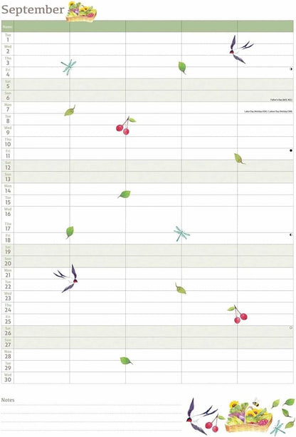 Carousel Worldwide, Life in the Garden 2026 A4 Wall Calendar Planner