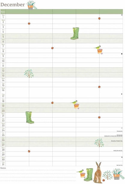 Carousel Worldwide, Life in the Garden 2026 A4 Wall Calendar Planner