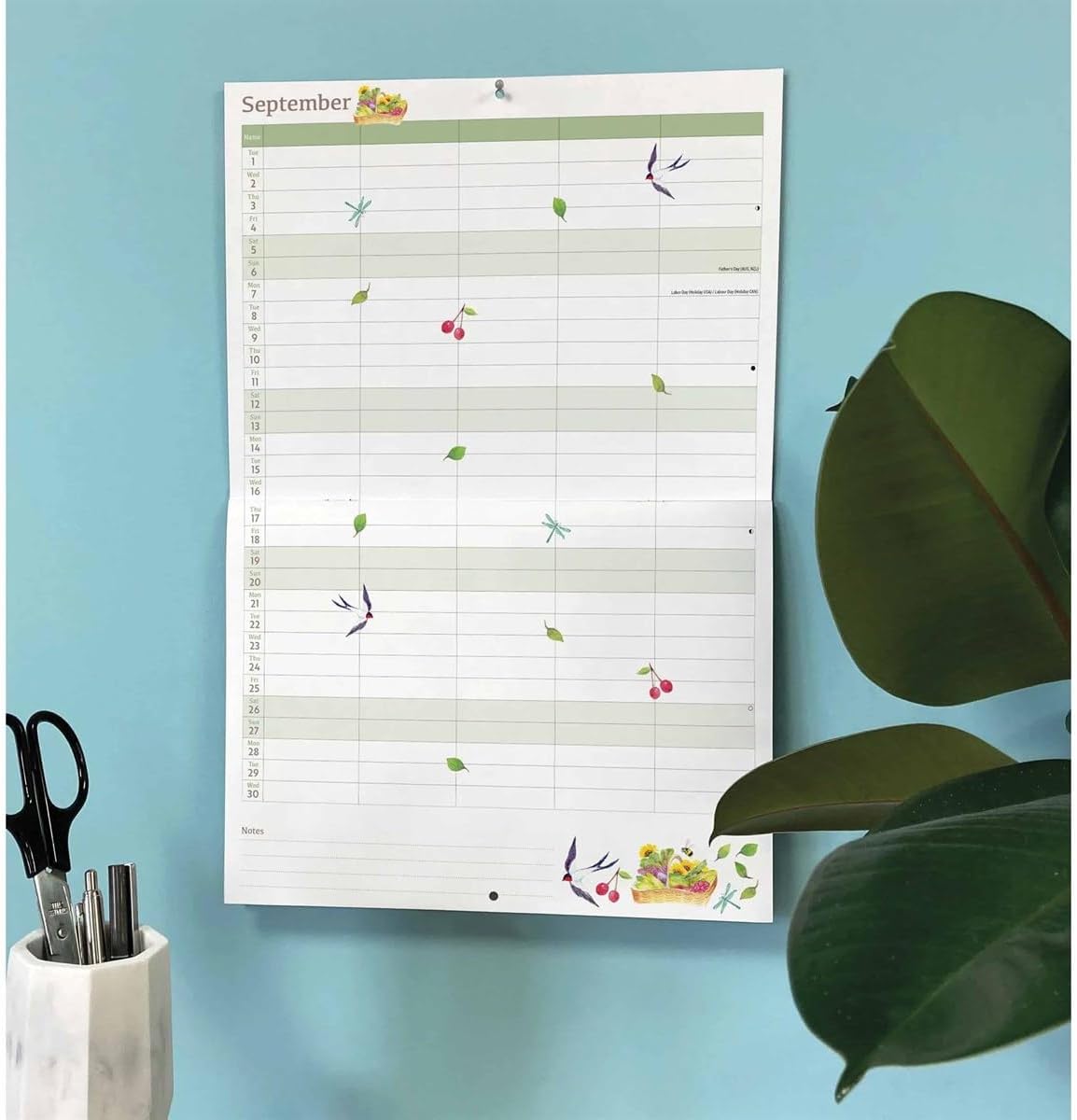 Carousel Worldwide, Life in the Garden 2026 A4 Wall Calendar Planner