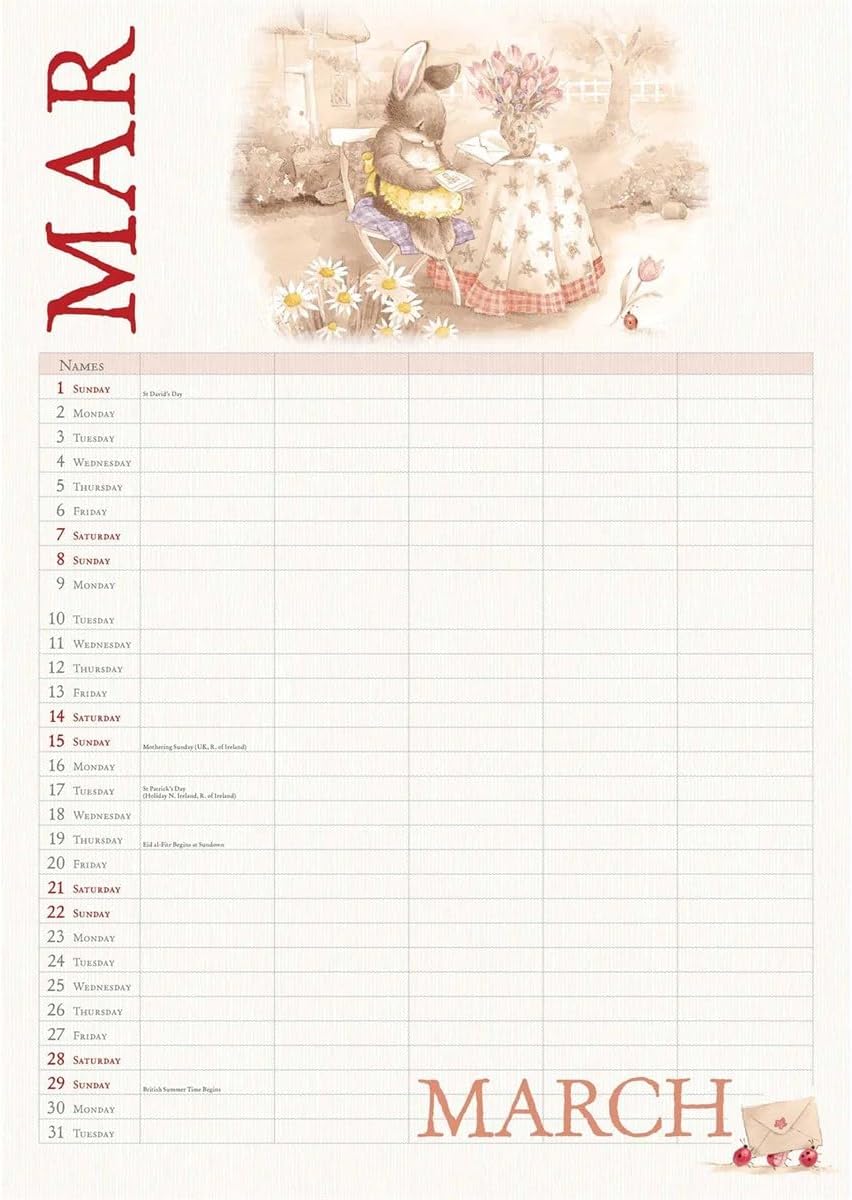 Carousel Worldwide, Country Companions 2026 A4 Wall Calendar Planner