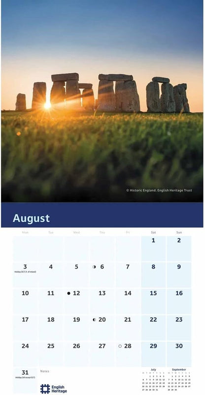 Carousel worldwide, English Heritage Stonehenge 2026 Mini Wall Calendar