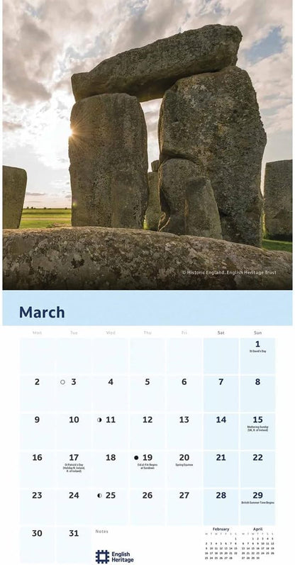 Carousel worldwide, English Heritage Stonehenge 2026 Mini Wall Calendar