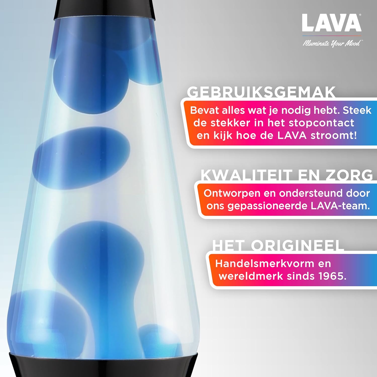 Lavazza - Lamp Neon - Blue/Clear - 37Cm
