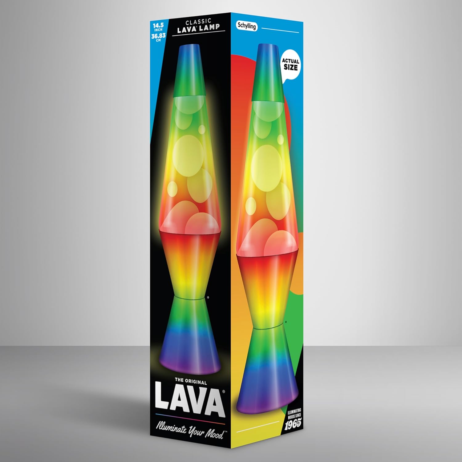 Lavazza - Lamp - White/Tri-Colour, Rainbow Base - 37 Cm