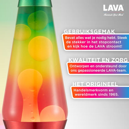 Lavazza - Lamp - White/Tri-Colour, Rainbow Base - 37 Cm
