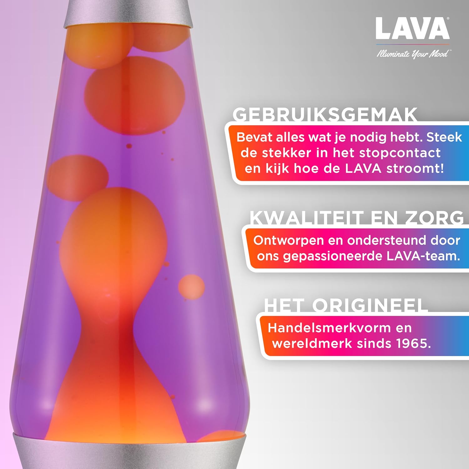 Lavazza - Lamp Classic - Orange/Purple - 37 Cm