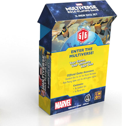 CMON | Marvel Multiverse Age 14+: X-Men Dice Set | Role-Playing Game Accessory | Ages 14+ | 4 Players