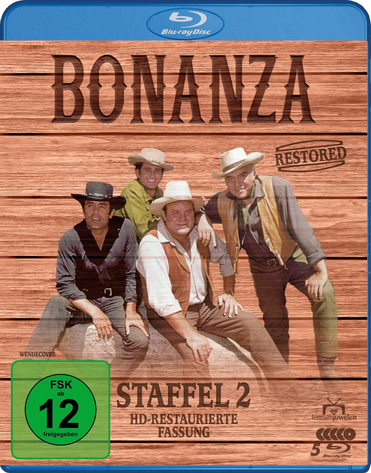 BONANZA - BONANZA RESTORED - STAFFEL 2: ALLE 34 FOLGEN ERSTMALS IN HD