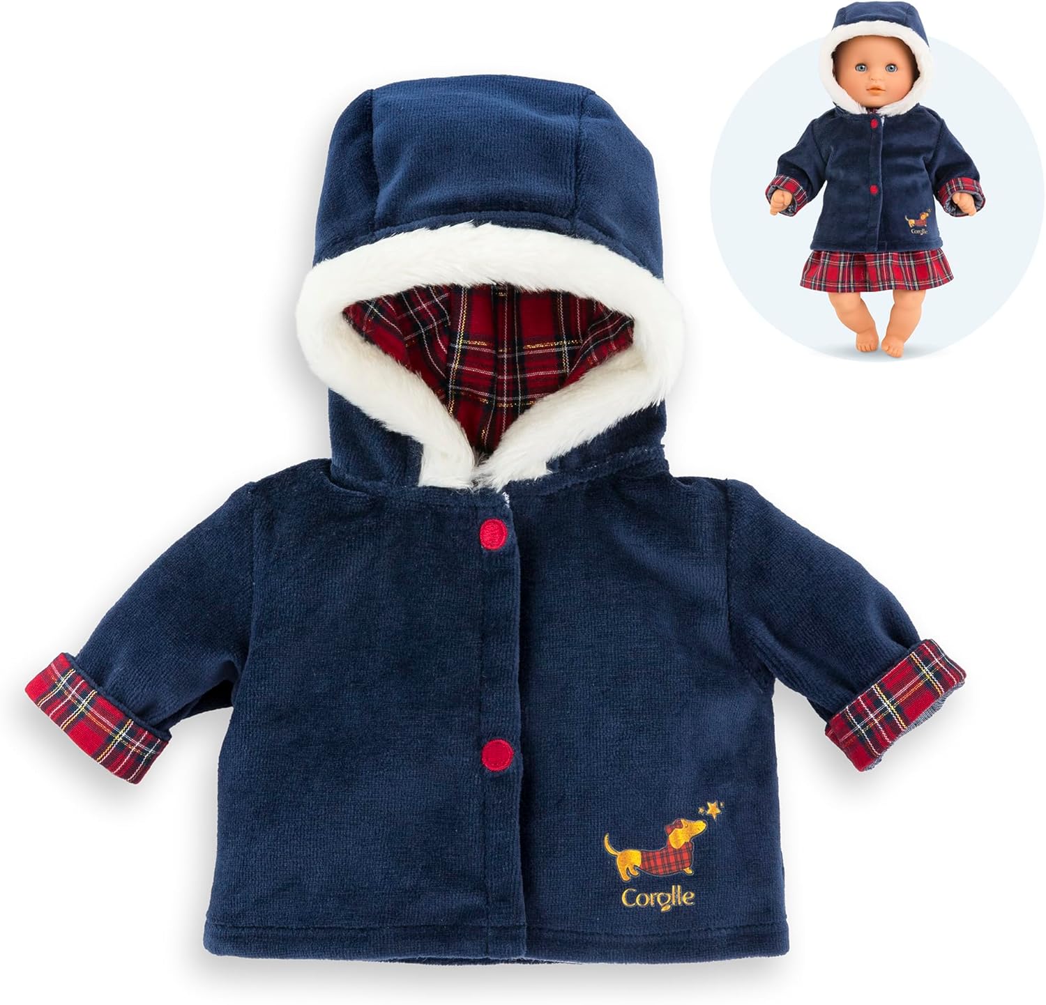 Corolle - Corolle Holidays Jas voor Babypop 30cm