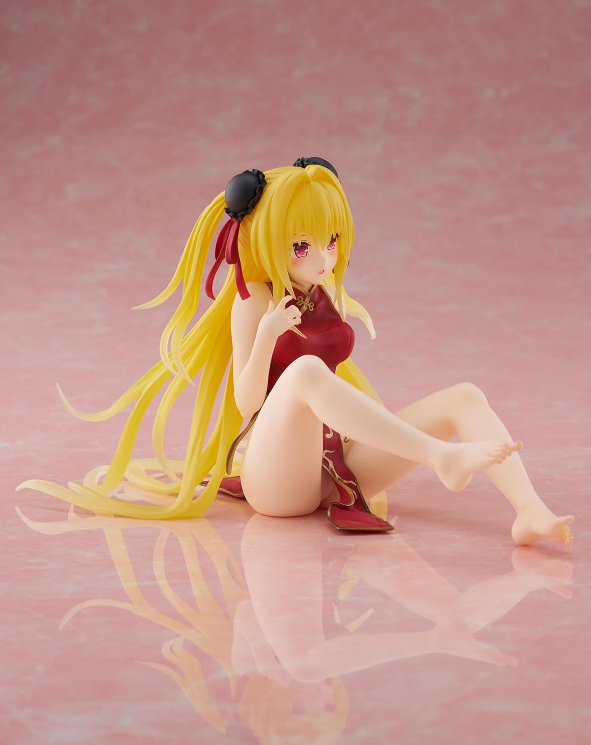 Taito -to Love-Ru Darkness Desktop Cute Figure - Golden Darkness (Chinese Dress Ver.