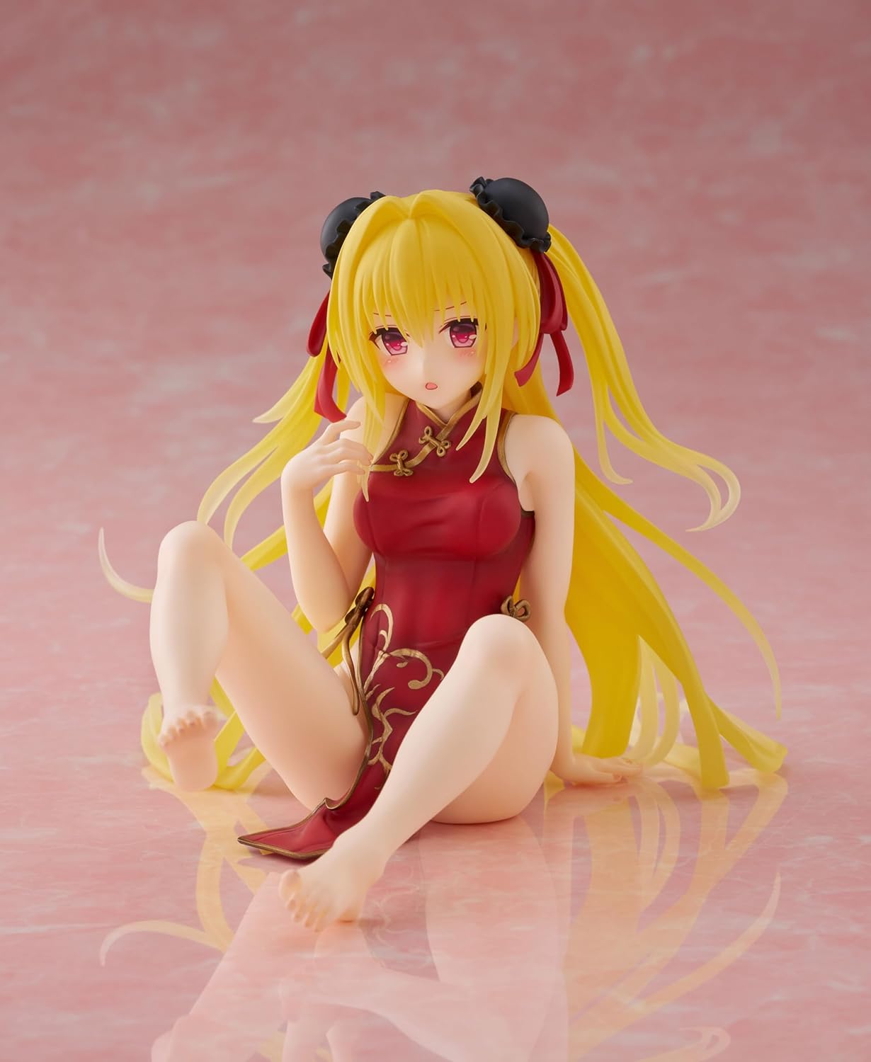 Taito -to Love-Ru Darkness Desktop Cute Figure - Golden Darkness (Chinese Dress Ver.
