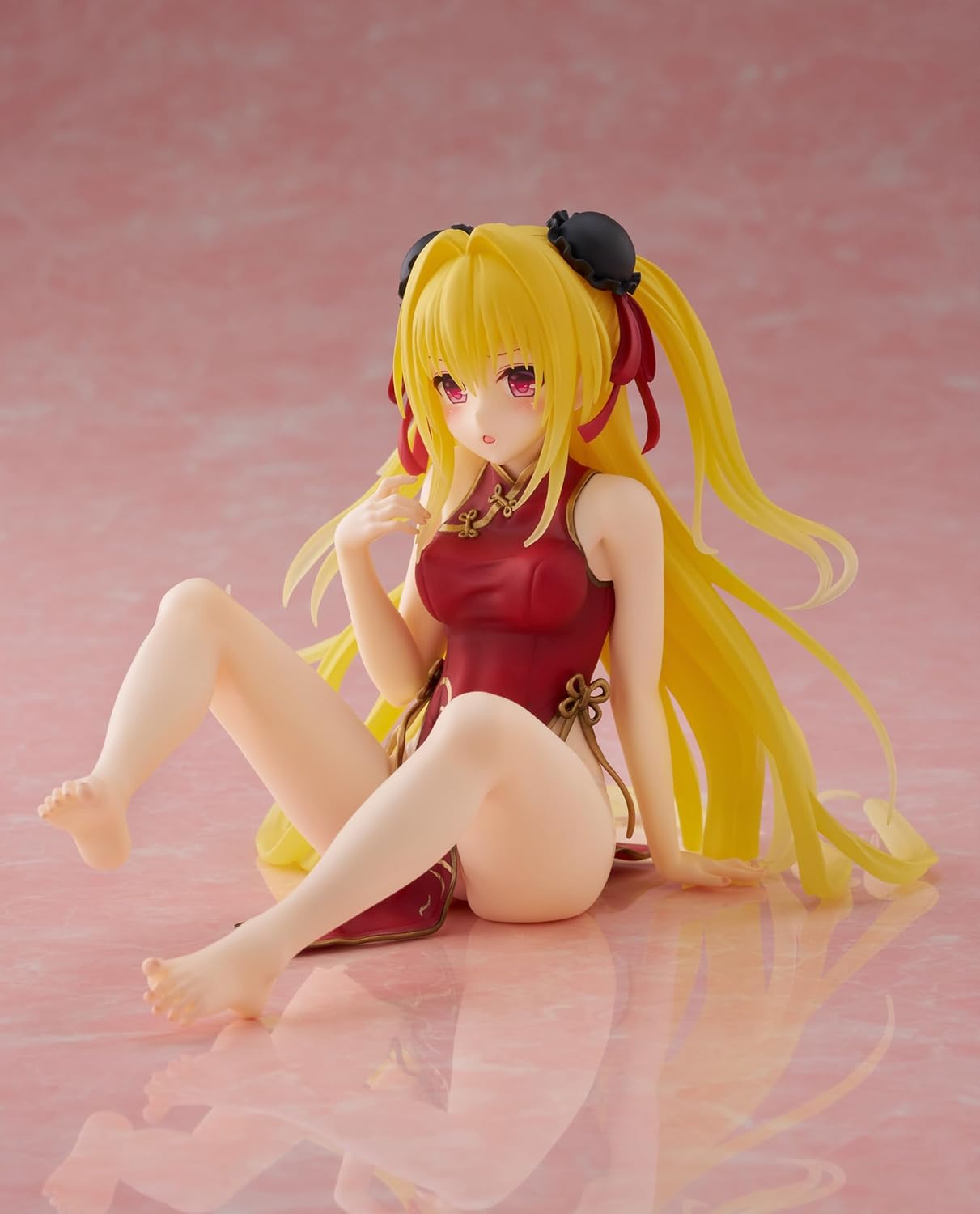 Taito -to Love-Ru Darkness Desktop Cute Figure - Golden Darkness (Chinese Dress Ver.
