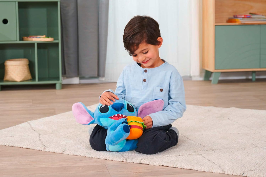 Lilo & Stitch Plush Figure Stitch With Burger 25 Cm