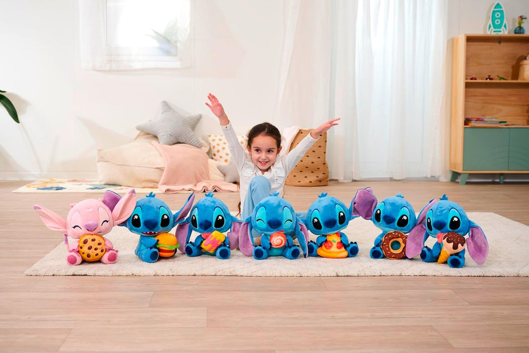 Lilo & Stitch Plush Figure Stitch With Burger 25 Cm