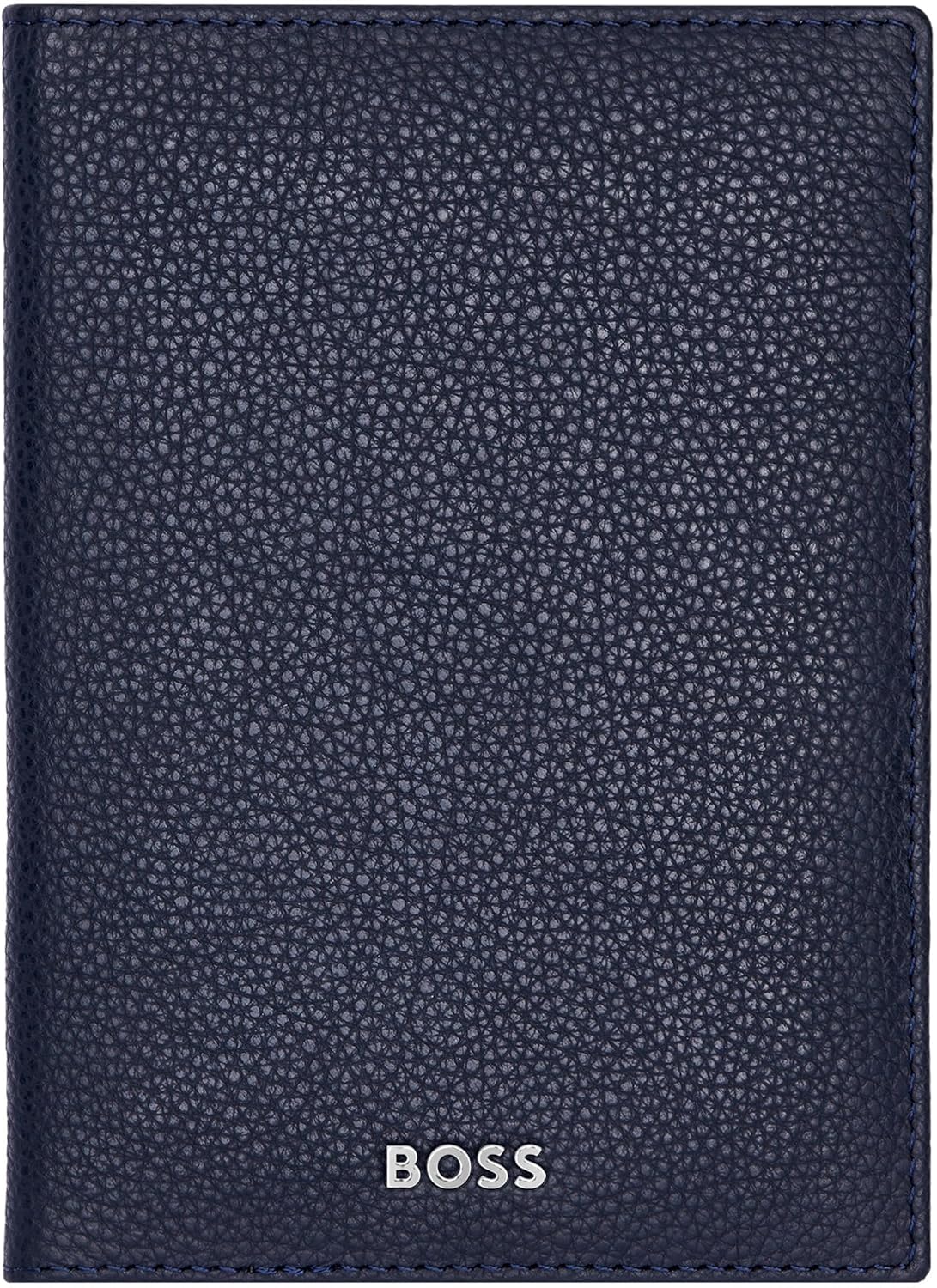 Hugo Boss Classic Grained Passport Case Dark Blue, Blue, 17.4, Classic, Blue, 17.4, Classic