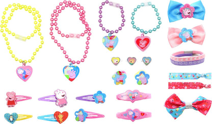 Joytoy Adventskalender mit Schmuck und Haarschmuck - 28x7x28 cm