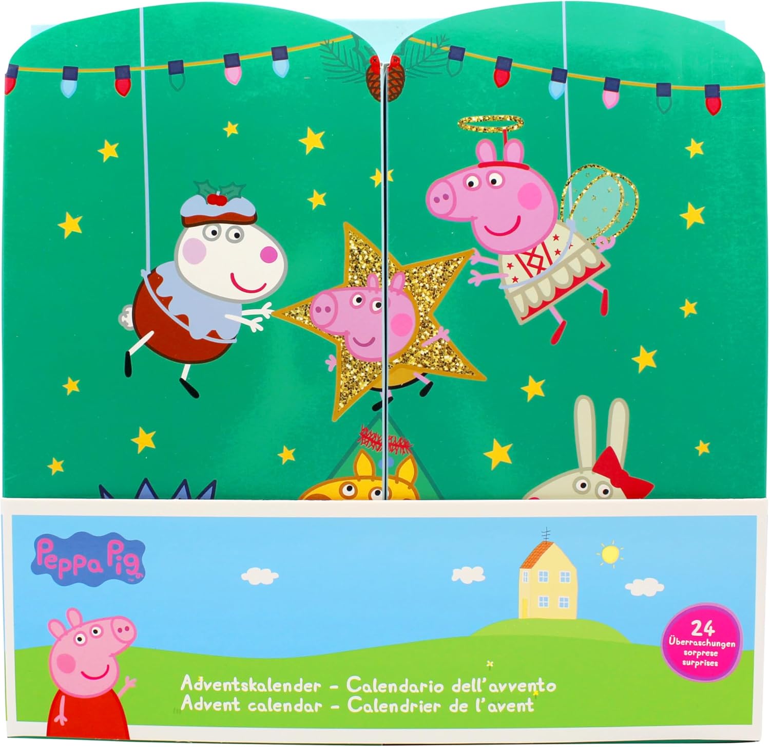 Joytoy Adventskalender mit Schmuck und Haarschmuck - 28x7x28 cm