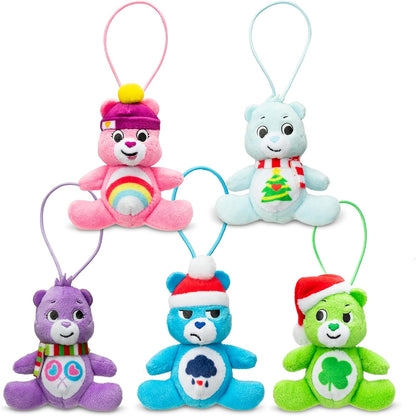 Micro Teenies - Care Bears Holiday 5 Pack Treasure Box - Miniature Plush Figure, Suffed Animal, Toy Mini Soft Figure for Kids, Girls and Boys Ages 4+