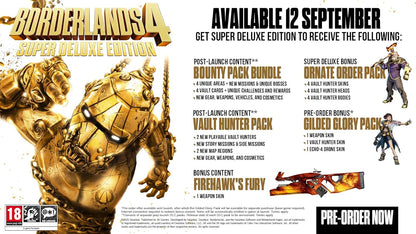 Borderlands 4 Super Deluxe Edition & Steelbook PlayStation 5