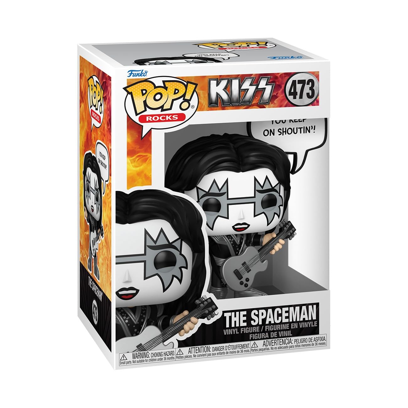 Funko Pop! Sayings: the Spaceman - (R&R All Night) - KISS - Collectable Vinyl Figure - Gift Idea - Official Merchandise - Toys for Kids & Adults - Music Fans - Model Figure for Collectors and Display
