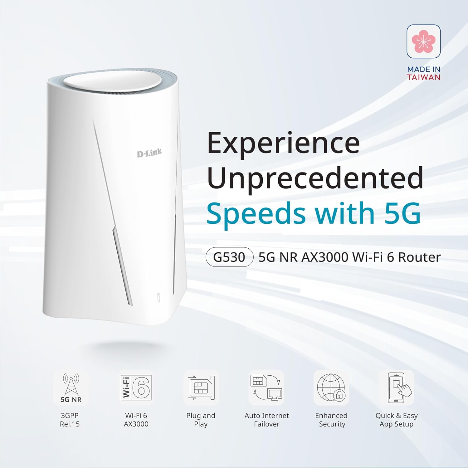 D-Link - 5G Nr Ax3000 Wi-Fi 6 Router G530