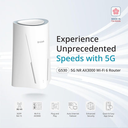 D-Link - 5G Nr Ax3000 Wi-Fi 6 Router G530