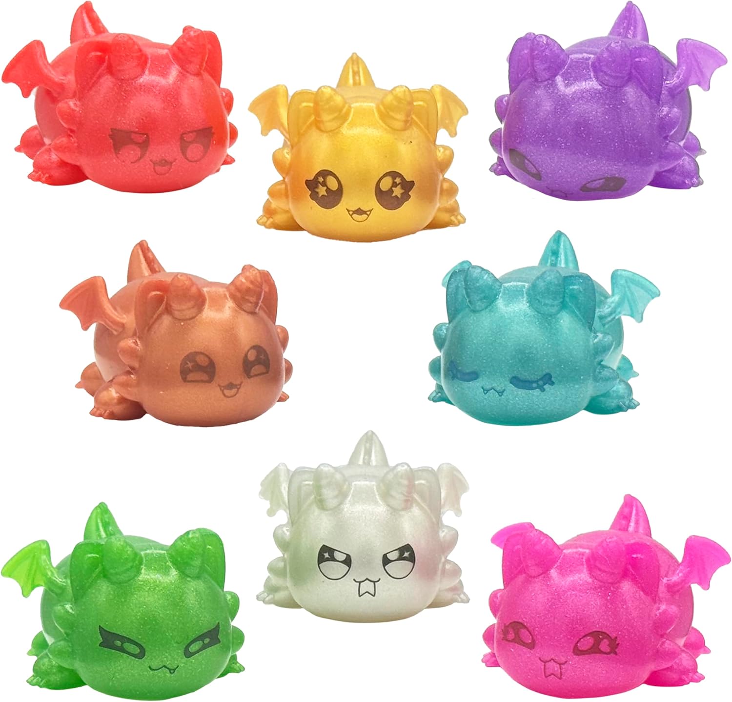 Aphmau MeeMeow Mystery Squishy Figures; Series 4 – Dragons, Blind Box, 1 of 8 Possible Dragon MeeMeows, Official Aphmau Merch